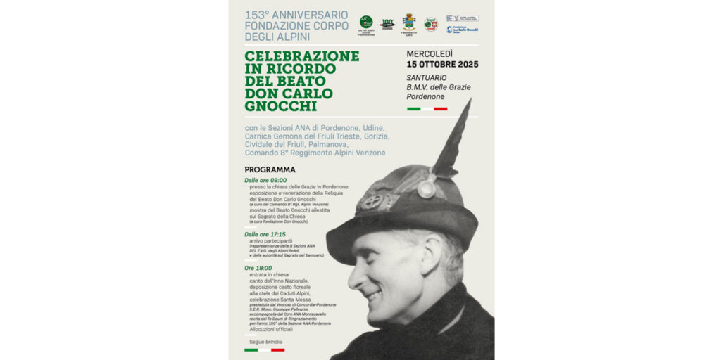 CELEBRAZIONE IN RICORDO DEL BEATO DON CARLO GNOCCHI – Mercoledì 15 ottobre 2025